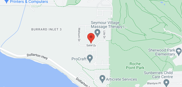 map of 43 3596 SALAL DRIVE